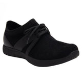 Traq By Alegria Womens Qool Comfort Smart Walking Shoe Sneaker - Fuzz Black In Australia - Darrahopens