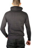 Adult Mens 100% Cotton Fleece Hoodie Jumper Pullover Sweater Warm Sweatshirt - Black - 2XL