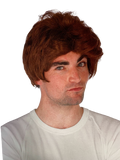 Mens Car Salesman Wig Party Costume Dress Up Fancy - Brown