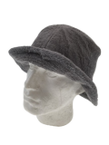 Stingy Brim Terry Towelling Bucket Hat Daggy Fishing Camping Lad Cap 100% COTTON - Grey - S/M