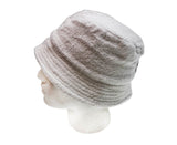 Stingy Brim Terry Towelling Bucket Hat Daggy Fishing Camping Lad Cap 100% COTTON - White - S/M