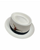 Hand Woven Fedora Trilby Pork Pie Hat Summer Breathable Waterproof - Natural In Australia - Darrahopens