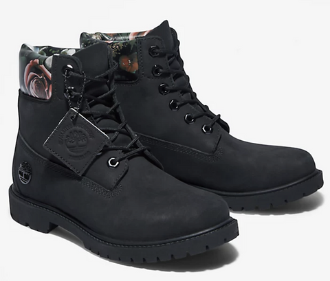 Timberland Womens Heritage 6 Inch Waterproof Winter Leather Boot - Black In Australia - Darrahopens