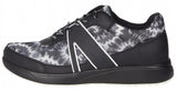 Alegria Womens TRAQ Qarma 2 Athletic Sneaker Smart Shoes- Black White Blast Off In Australia - Darrahopens