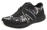 Alegria Womens TRAQ Qarma 2 Athletic Sneaker Smart Shoes- Black White Blast Off In Australia - Darrahopens