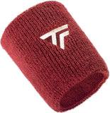 Tecnifibre Tennis XL Wristband Wrist Bands Sweatband Sport Squash Cotton - Cardinal