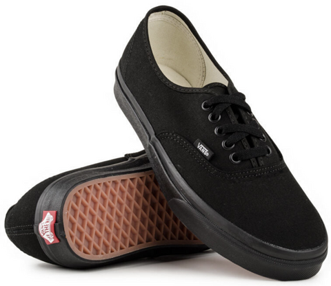VANS Authentic Shoes Sneakers Classic Skateboard Sneakers Casual Skate Board - Black/Black In Australia - Darrahopens