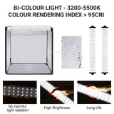 Hridz 60cm Light Box Bi-Colour Photography Portable Photo Studio Shooting Tent with 6 PVC Backdrops
