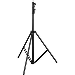 Hridz 2.8m Stainless Steel Light Stand Black Colour Heavy Duty with 1/4