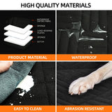 Black PawfectFriend Hard Bottom Car Back Seat Extender & Hammock for Dogs – 63x132cm Waterproof, Heavy-Duty Pet Seat Protector