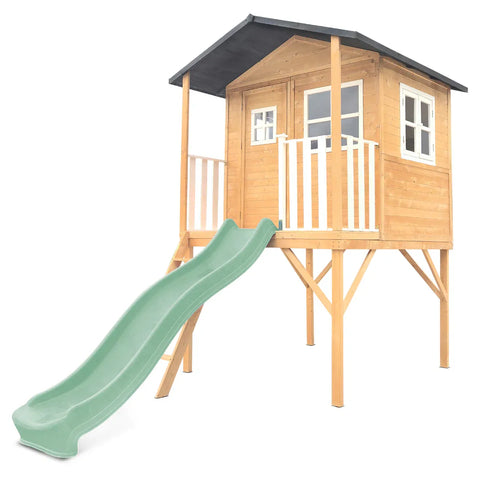 Lifespan Kids Burleigh Cubby House with 2.2m Slide (Pastel Green) In Australia - Darrahopens