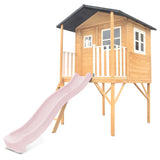 Lifespan Kids Burleigh Cubby House with 2.2m Slide (Pastel Pink) In Australia - Darrahopens