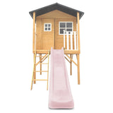 Lifespan Kids Burleigh Cubby House with 2.2m Slide (Pastel Pink) In Australia - Darrahopens