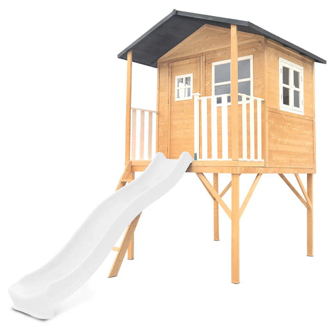 Lifespan Kids Burleigh Cubby House with 2.2m Slide (White) In Australia - Darrahopens