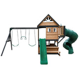 Lifespan Kids Claremont Swing Set & Play Centre with 2.2m Slide (Green) In Australia - Darrahopens