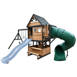 Lifespan Kids Claremont Swing Set & Play Centre with 2.2m Slide (Pastel Blue) In Australia - Darrahopens
