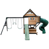 Lifespan Kids Claremont Swing Set & Play Centre with 2.2m Slide (Pastel Green) In Australia - Darrahopens