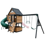 Lifespan Kids Claremont Swing Set & Play Centre with 2.2m Slide (Pastel Pink) In Australia - Darrahopens
