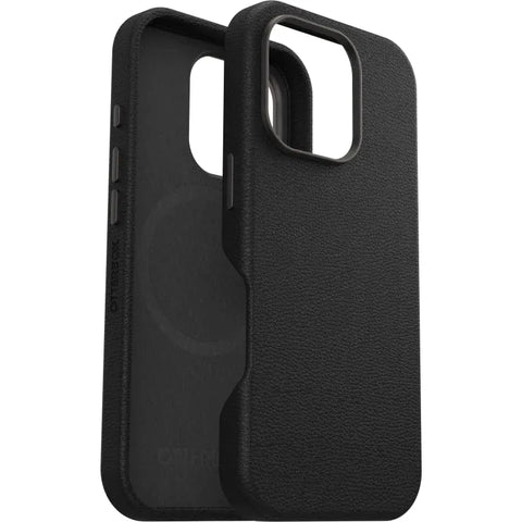 OtterBox Symmetry Cactus Leather Case for iPhone 16 Pro  - Black