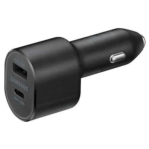 Samsung Super Fast Dual Car Charger (45W+15W) 2 Ports (NO CABLE)- Black (Non Retail Packed) In Australia - Darrahopens