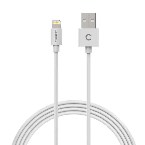 Cygnett Essentials Lightning to USB-A Cable 1M - White In Australia - Darrahopens
