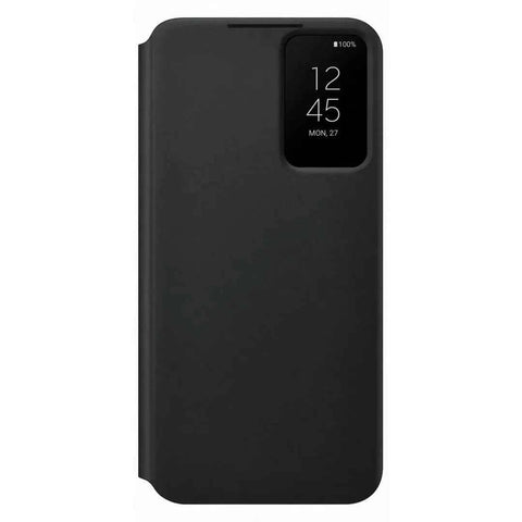Samsung Smart Clear View Cover Case for Galaxy S22+ (S22 PLUS) - Black In Australia - Darrahopens