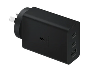 Samsung 65W Trio Adapter 2x USB-C + 1x USB-A Portable Fast Charger Black In Australia - Darrahopens