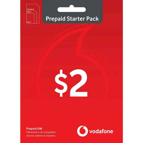 VODAFONE $2 Prepaid Sim Starter Eco-SIM In Australia - Darrahopens
