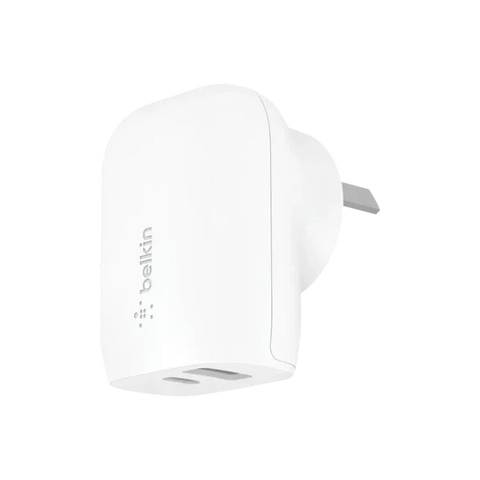 Belkin Dual PD Wall Charger with PPS 37W - iPhone|Andriod (1x USB-A + 1x USB-C) In Australia - Darrahopens