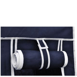 5 Shelves Brand New Easy to assemble Portable Wardrobe - navy