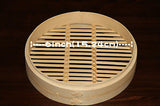 6 Inch Bamboo Steamer Set-2 Steamer Baskets With 1 Lid