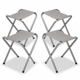 Portable Folding Picnic Camping Set BBQ Party Aluminium Table 4 Foldable Chairs