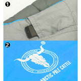Outdoor Camping Envelope Sleeping Bag Thermal Tent Hiking Winter Single -15??C - blue