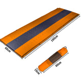 Self Inflating Mattress Sleeping Pad Mat Air Bed Camping Camp Hiking Joinable - orange