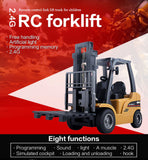 Huina 1/10 RC 8CH ForkLift Excavator Industrial Construction Engineering Vehicle Truck Kids Adult Toys alloy