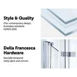 3 Fold Chrome Folding Bath Shower Screen Door Panel 1300mm x 1400mm | darrahopens.com.au Premium AU Stock