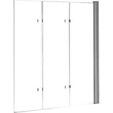 3 Fold Chrome Folding Bath Shower Screen Door Panel 1300mm x 1400mm | darrahopens.com.au Premium AU Stock