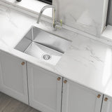 600x450mm Handmade 1.5mm 16 Gauge Stainless Steel Kitchen Laundry Sink with Waste In Australia - Darrahopens