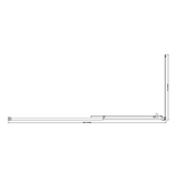 150mm Adjustable () Single Door Corner Sliding Glass - 2000x800mm