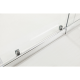 150mm Adjustable () Single Door Corner Sliding Glass Shower Screen in Chrome - P