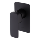 Single Square Shower Bath Mixer Tap Bathroom WATERMARK Approved in Black