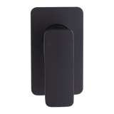 Single Square Shower Bath Mixer Tap Bathroom WATERMARK Approved in Black