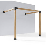 Roof Pergola Gazebo Shed Matte Black Steel Brackets and Black Screen DIY Kits
