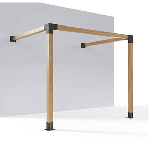 Roof Pergola Gazebo Shed Matte Black Steel Brackets and Coffee Screen DIY Kits