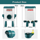 Chicken Feeder Water Food Treadle Poultry Feeding 12KG Large Capacity 11L