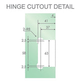 70cm Frameless Swing Bath Screen – Nickel Hardware with Stainless steel hinge for Modern Bathrooms