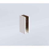 100cm Wall-to-Wall Frameless Shower Screen – Nickel U-Brackets with SS Hinges & Square Knob Handle In Australia - Darrahopens