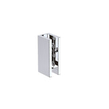 110cm Wall to Wall Frameless Shower Screen with Chrome Brackets and SS Hinges, Square Double Pull Handle | darrahopens.com.au Premium AU Stock