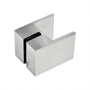 90cm Wall to Wall Frameless Shower - Square Double-Pull Handle