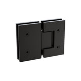 Corner Frameless Shower Screen with Black Brackets - F-Bracket x4